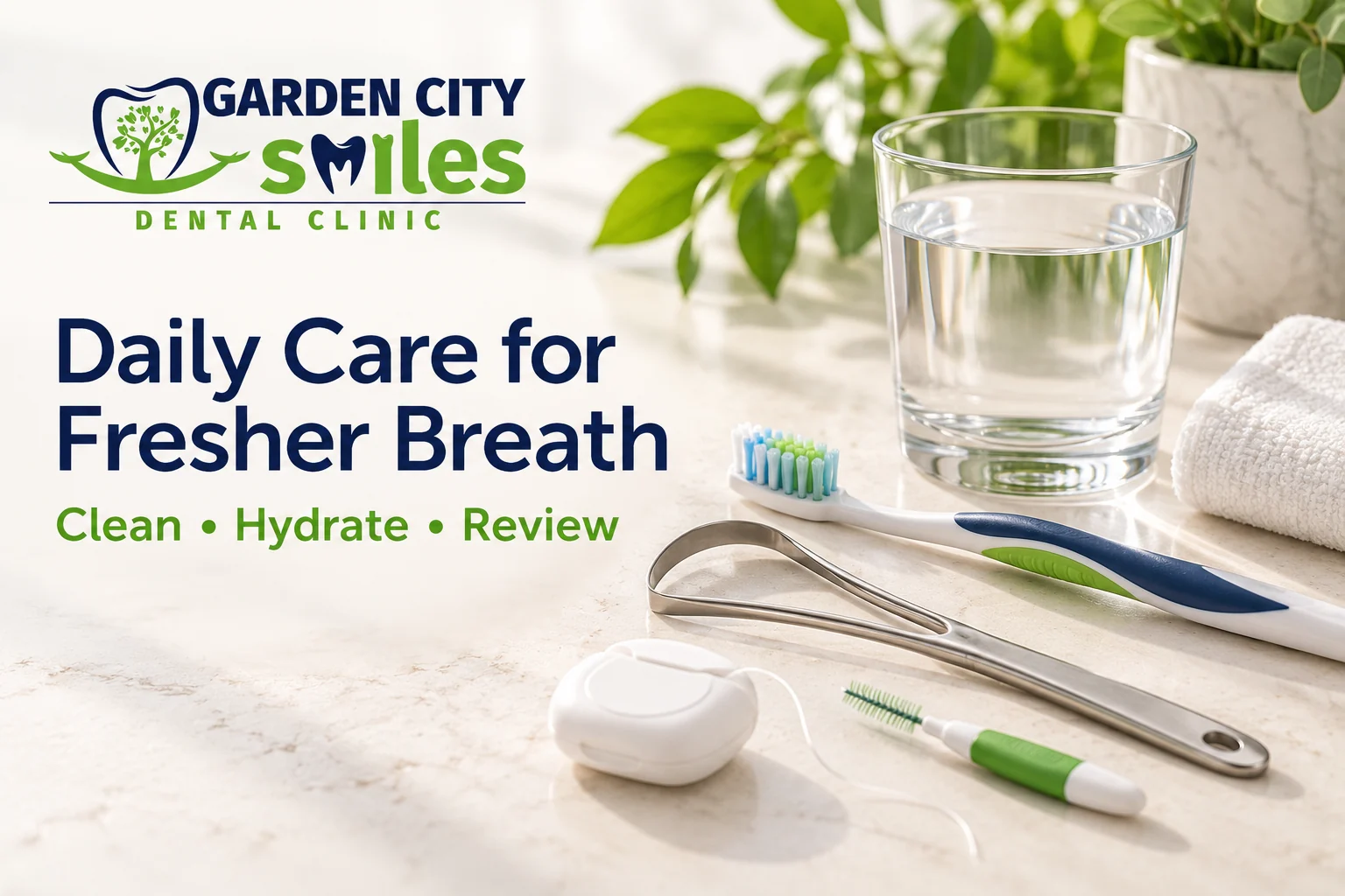 Daily oral care habits that can help with bad breath